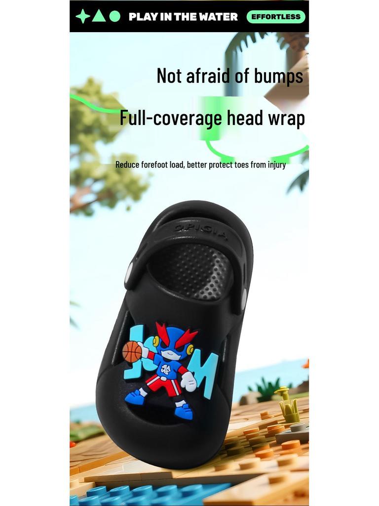 Kinder Sommer 2025 EVA Rutschfeste Sandalen für Jungen & Mädchen - Dicke Sohle, Beidseitig tragbare Outdoorschuhe