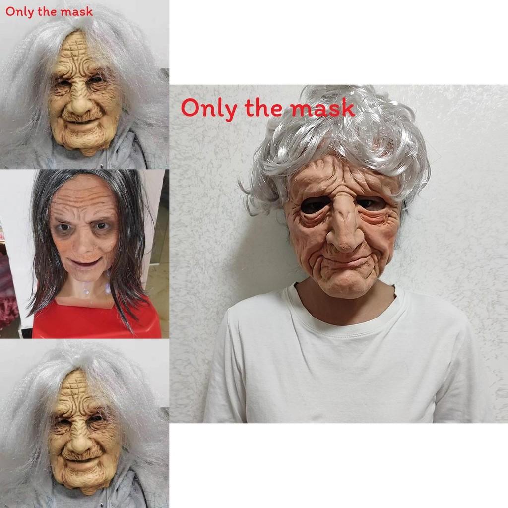 Halloween Latex Granny Mask For Cosplay And Costume Parties