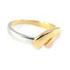 Ring Gold Plated 'Choreography' 3 Tones