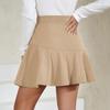 Women's Color Corduroy Skirt Fashion Sweet High Waist Umbrella Skirt