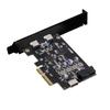 NFHK Type-E USB 3.1 Front Panel Socket & USB 3.0 19-pin20-pin & Dual Type-C USB-C To PCI-E Express Card Adapter ASM3142 VL822