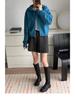 Women's High Waist Knitted Wide-Leg Shorts, Autumn/Winter 2025 A-Line Casual.
