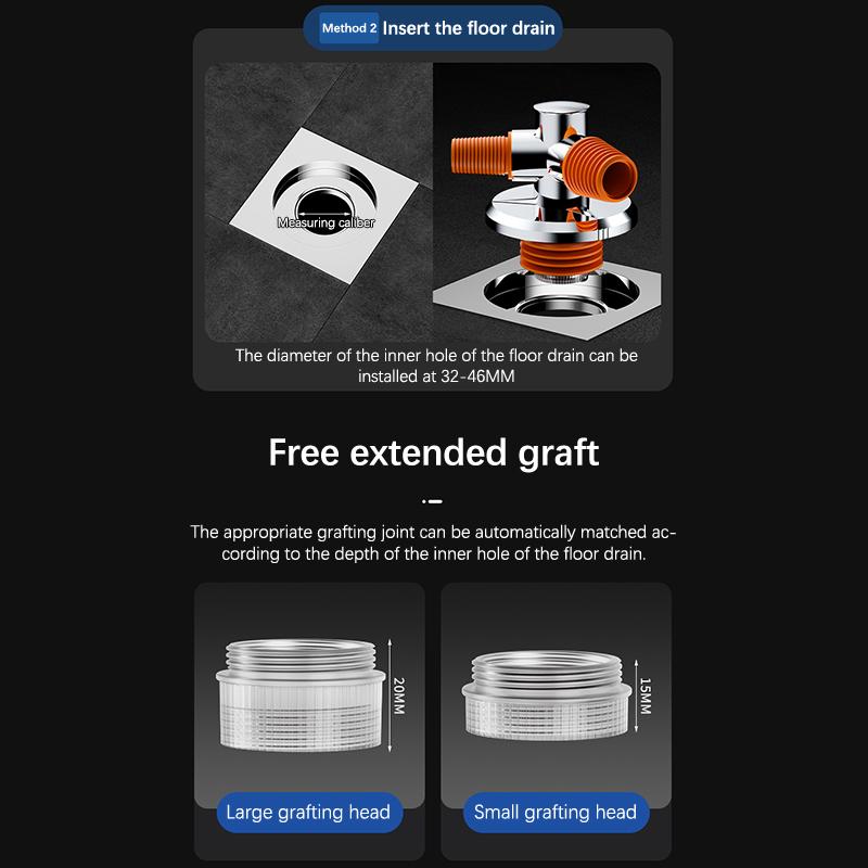 3 In 1 Floor Drain Cover,Washing Machine Floor Drain Cover,Anti-Overflow Deodorant,Garage Floor Drain Shower Drain Cover