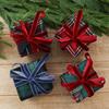 Christmas Pendant Delicate Christmas Hanging Ornament Gift Box Shaped Ornament Square Gift Box Christmas Decoration