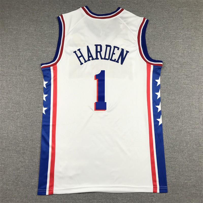 Philadelphia 76ers 21 Joel Embiid Basketball Jersey Embroidered Training Men Breathable Sports Top