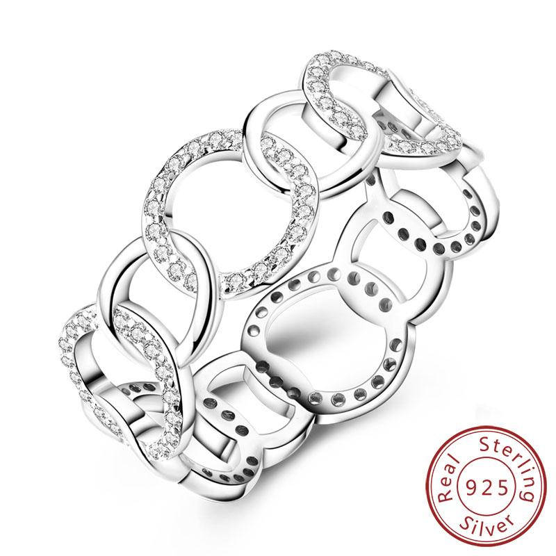 New Authentic Copper Rings Stackable Infinite Copper Zircon Ring Ideal For Women Wedding Anniversary Birthday Jewellery Gift