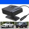 Car Heater,200W 12V Windshield Defroster,Portable Heater For Car Plug In  Lighter,2-in-1 Fast Heating &  Modes With 360° Rotating Base(Black)