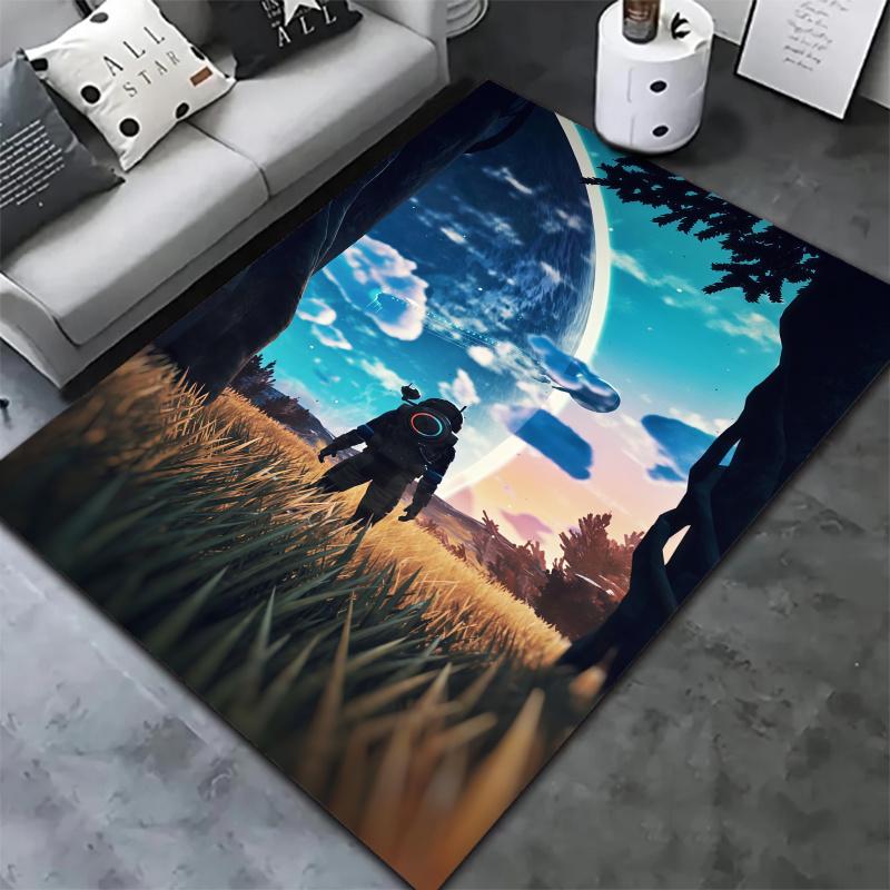 No Mans Sky Carpet Rug for Living Room Bedroom Home Sofa Decoration,Kids play Nonslip Floor Mat
