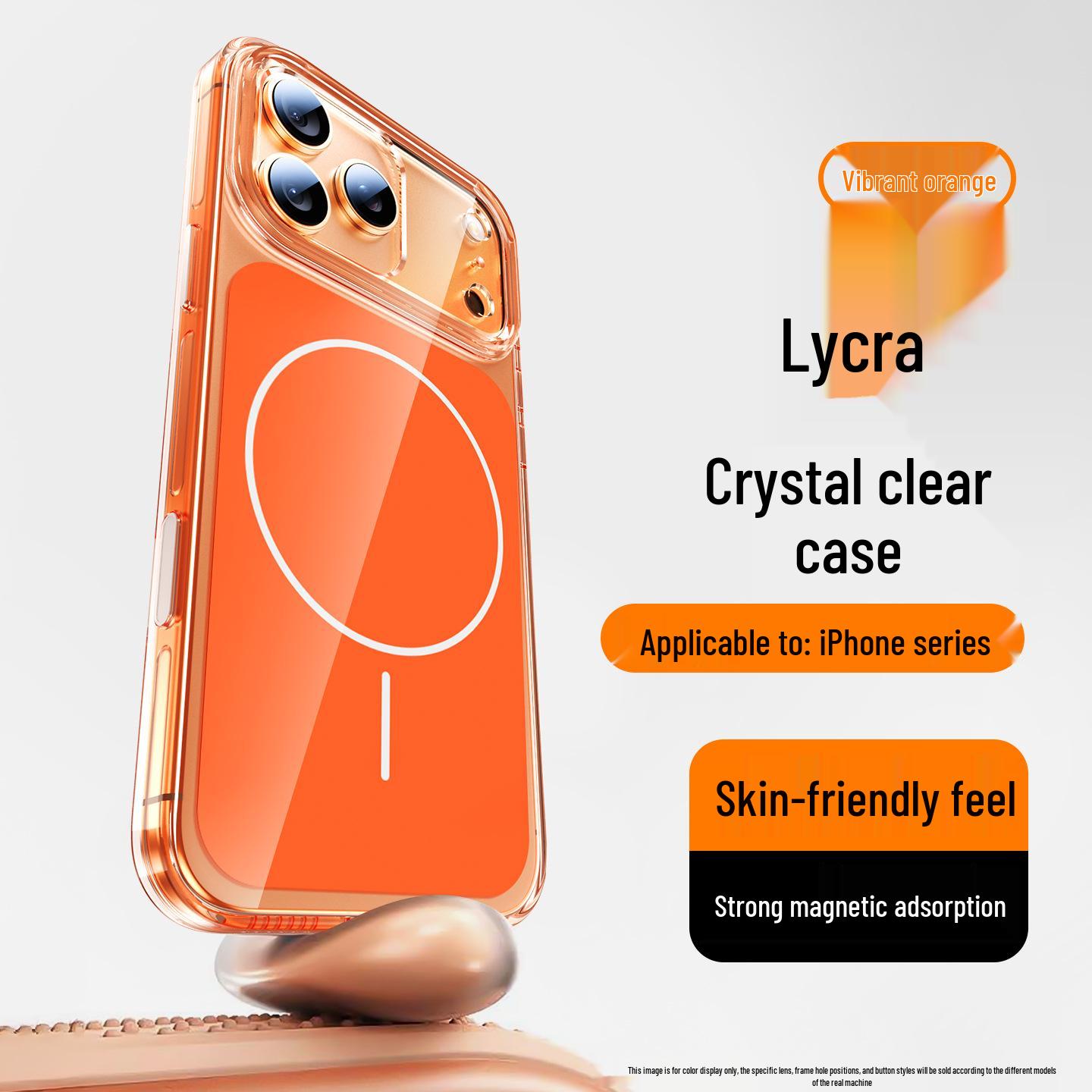 

Кришталево чистий магнітний чохол Leica для iPhone 17 Pro Max - Прозорий, Захисний, Простий помаранчевий Promax помаранчевий/прозорий