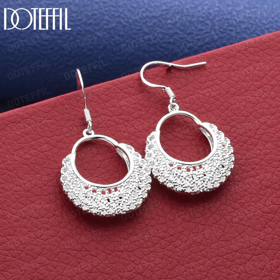 925 Sterling Silver Fashion Bag Pendant Earrings - Charming Gift Jewelry