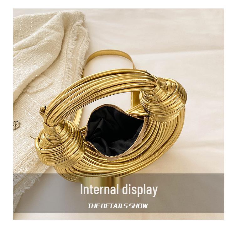 Geantă tip rucsac de umăr și crossbody tricotată manual, la modă 2024