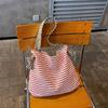Sac Tote rayé grande capacité Sac à bandoulière pour femme Sac sous le bras