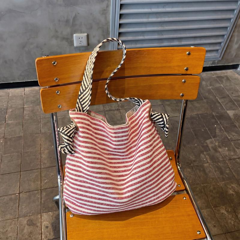 Sac Tote rayé grande capacité Sac à bandoulière pour femme Sac sous le bras