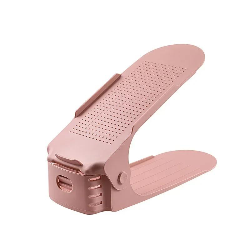 5 Stück doppelstöckiger Schuhständer verstellbar Stapler Schuhrille Organizer platzsparend Schuhschrank Organisation Lagerregal Halter