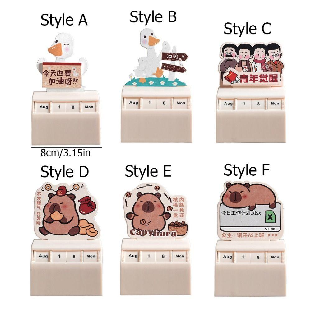 Cartoon Wheel Perpetual Calendar Plastic Countdown Calendar Calendar Display Wheel  For Home Office