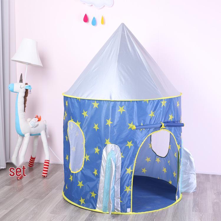 3-in-1 Kids' Play Tent Set: Starry Sky Rocket, Space Capsule, and Ball Pit Yurt