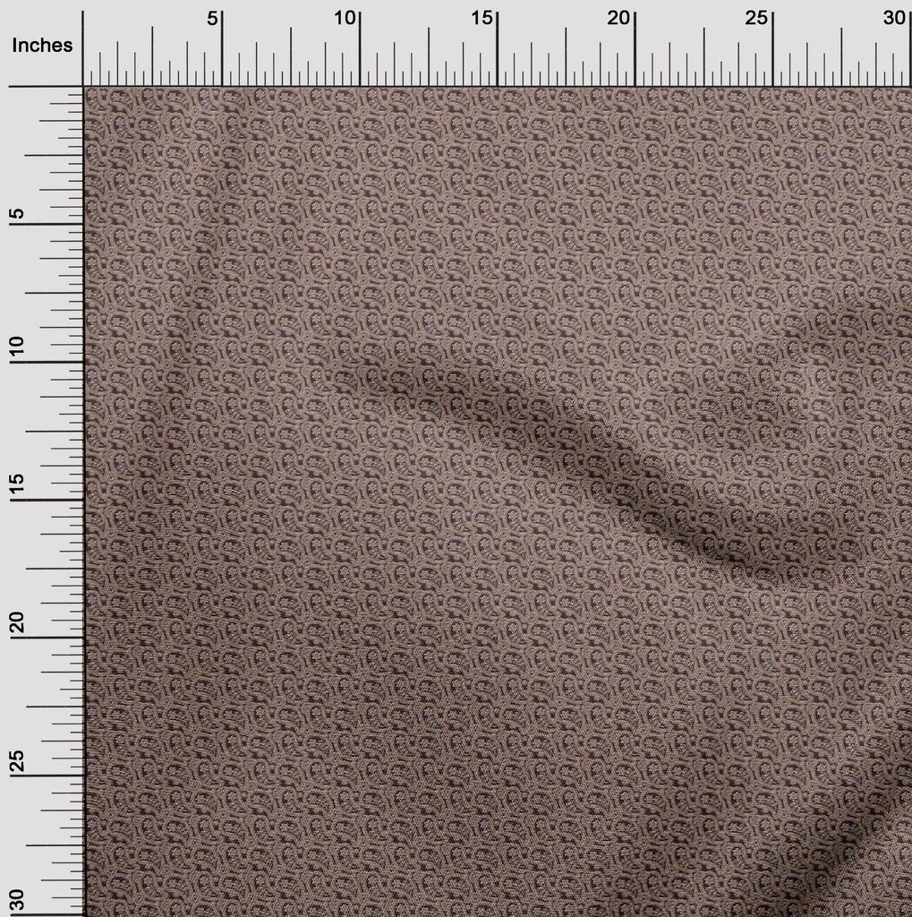 oneOone Georgette Viscose Brown Fabric Floral Dress Material Fabric Print Fabric By The Yard 42 Inch
