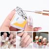 7/9/11/15/25mm Nail Brush Acrylic French Stripe Line 1Pcs Pink Black UV Gel Painting Pen Carved Nail Art Liner Brush For Manicur