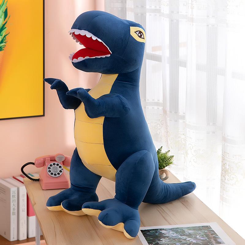 

Large Tyrannosaurus Rex Plush Pillow - Cute Dinosaur Doll for Boys Birthday 28CM, 0.15KG синій