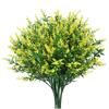 8pcs Faux UV Resistant Fake Flowers Artificial Plants Plastic Decor Outdoor Plastic Lavender Fake Flower Wedding Accessories