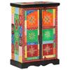 Day and Night - Day and Night Sideboard Hand Painted Solid Mango Wood Doors 53x30x75 Cm