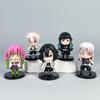 10pcs/set Anime Kamado Tanjirou Q Version Tomioka Giyuu Kyoujurou Sitting Model Muichirou Kanroji Figure Toy