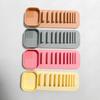 Silicone Makeup Brush Holder Wash Dry 2-in-1 Suction Cup Design Compact Size Waterproof Makeup Brush Stand