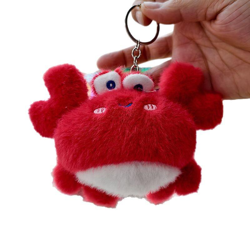 Adorable Crab & Lobster Plush Keychain Charm
