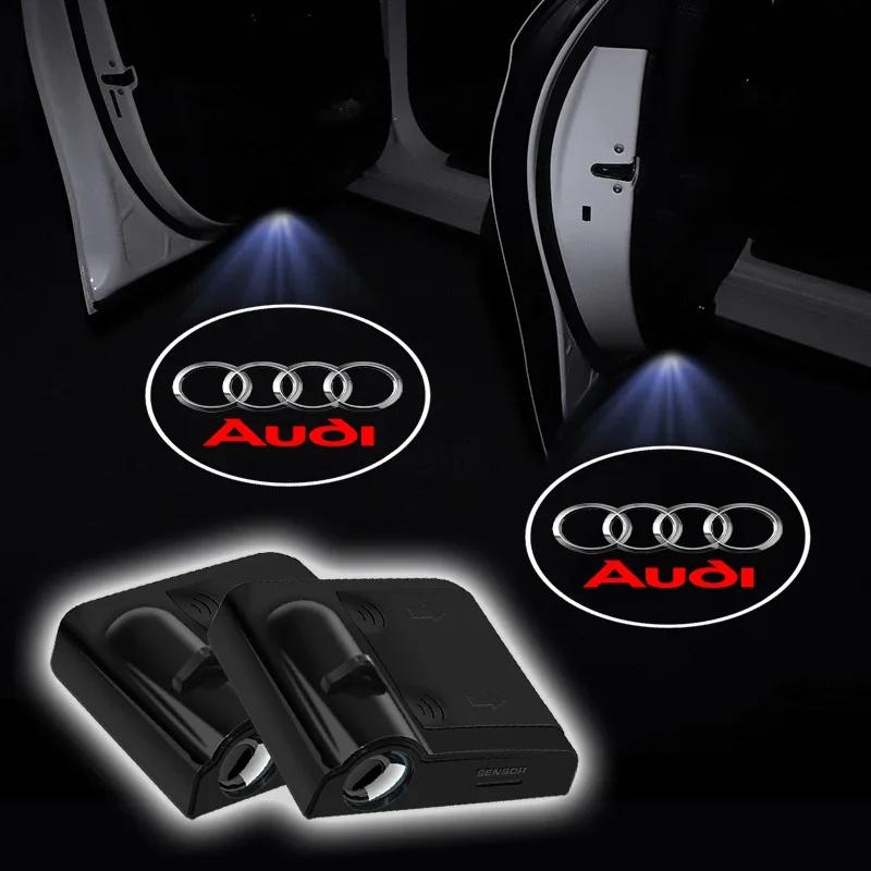 New style Car universal projector high-definition LED welcome lights For Audi A4 B5 B6 B7 A5 C7 4F Q2 RS3 RS4 RS5 RS6 TT 4L
