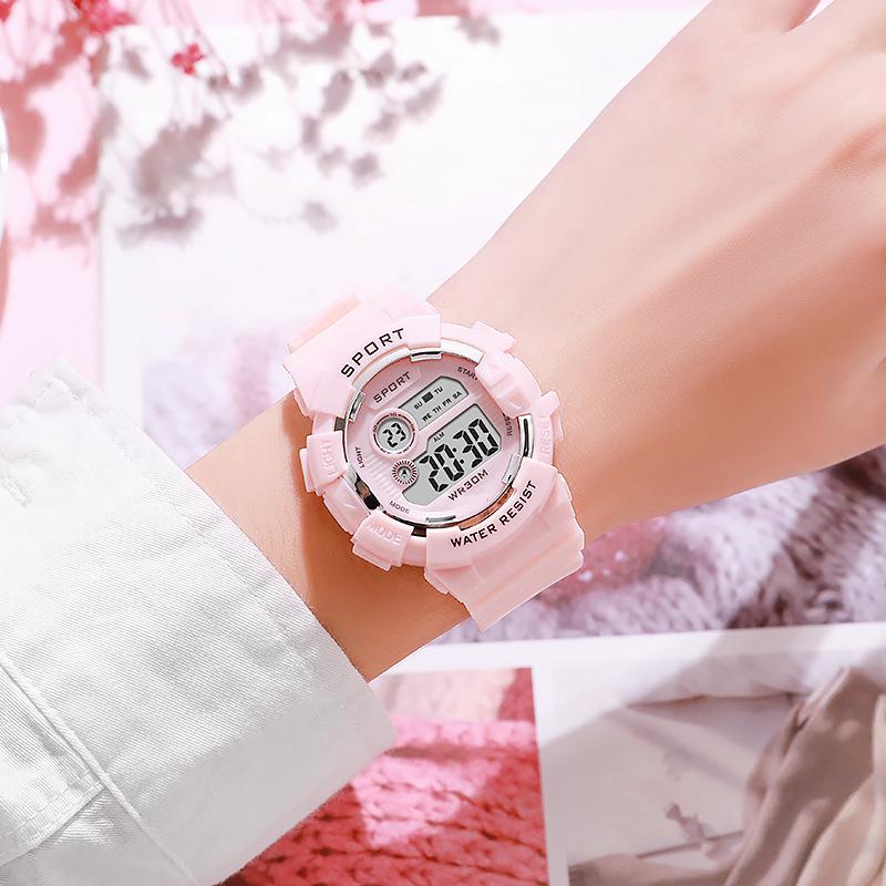 Kids Watches Fashion Luminous Waterproof Alarm Clock  Watches Boys and Girls Student Smart Electronic Watch Gift