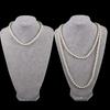 French Vintage Women Choker Korean Style Long Necklace Clavicle Chain Imitation Pearl Sweater Chain