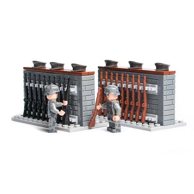 WW2 Militärsoldater Gevär Vapen Byggklossar Armé MOC Vapenmodell Tillbehör Klossar SWAT Polis Figurer Delar Klossar Leksak