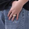 Spot supply full of copper zircon European and American rings trendy solid rings hip hop rings men