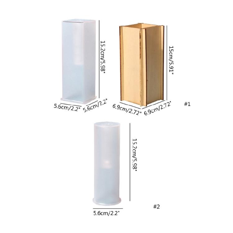 Flower Vase Resin Casting Mold Pen Holder Epoxy Cup Mould DIY Craft Organizer