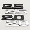 2.0 2.5 Digital Car Stickers For Tail Rear Trunk Modification Accessories Displacement Number Body Side Decorative Decals