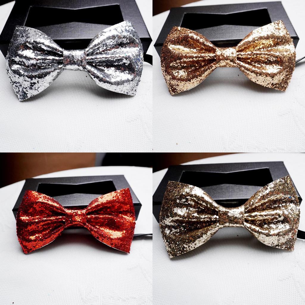 Elegante Papillon da Uomo per Matrimoni con Design a Paillettes per Eventi Formali