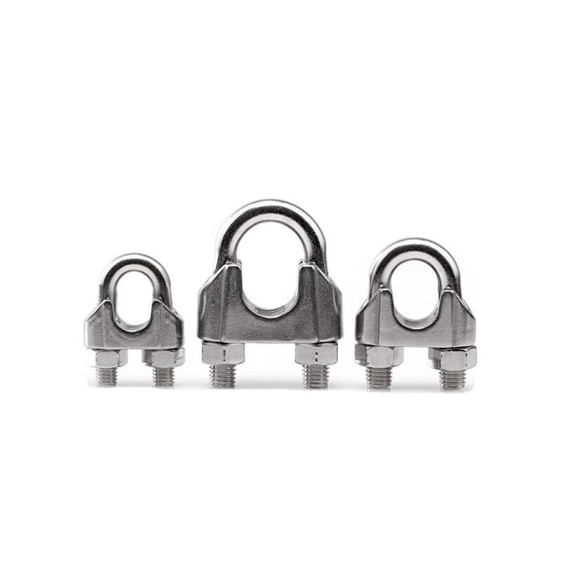 304 Stainless Steel Wire Rope Clamp U-Clip 10 Pcs
