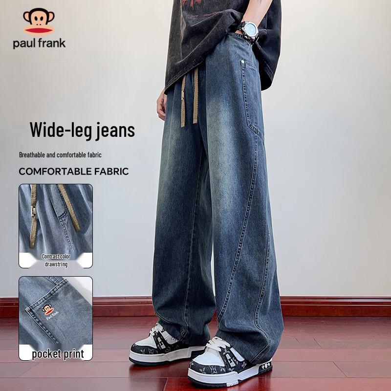 Paul Frank Men s Retro Wide-Leg Casual Jeans 4XL