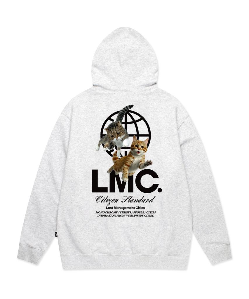 Flying Cats Hoodie Light Heather Gray