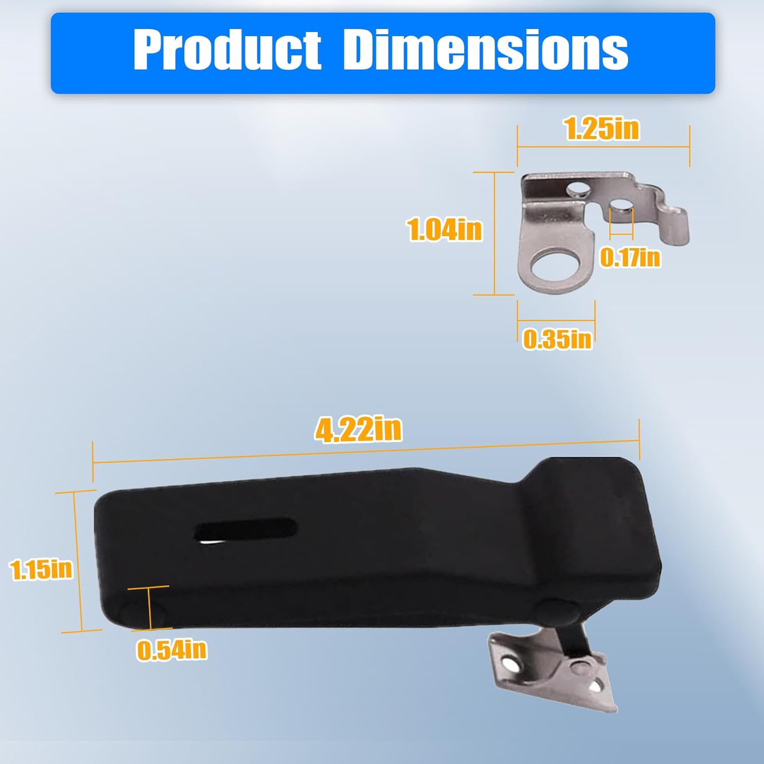 XQSMWF 2Pcs Front Storage Rack Latch Fit for Polaris Sportsman 500 550 800 850 1000 Boat Compartment Cargo Box Rubber 2009-2019
