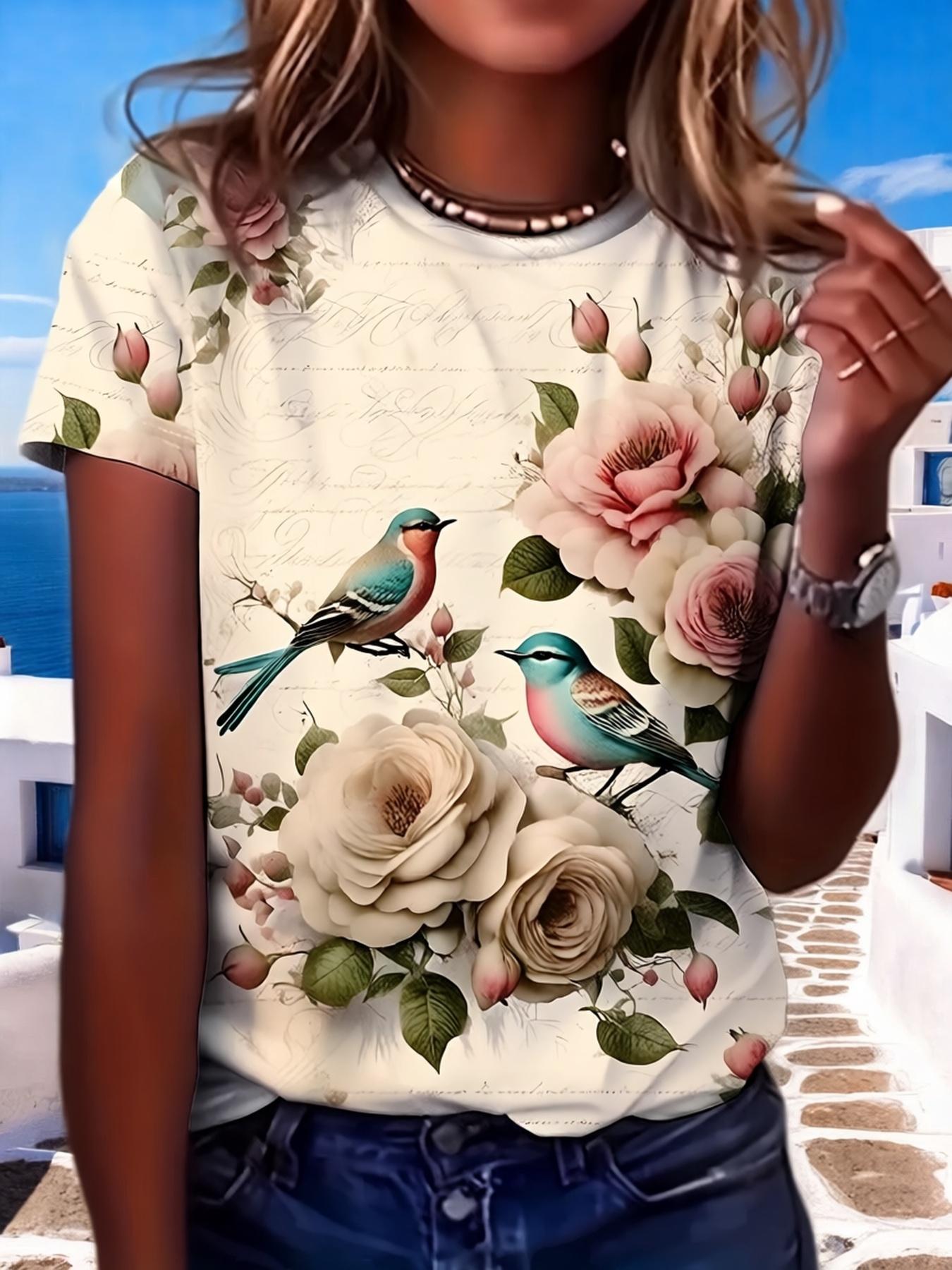 

Border European And American Women S Clothing 2025 Round Neck Short Sleeve Casual Loose Top Base Layer Short Sleeve T-Shirt XL дубильная кора