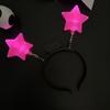 New Year Star Fashionable Head Hoop Glowing Hair Ornament Glowing Hair Styling Tool for Children Adults Photo Props