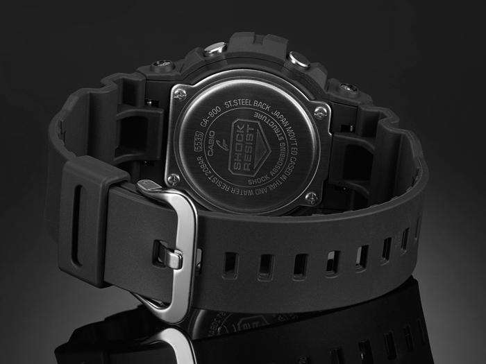 Casio Herren Harz 200M Wasserdicht Digital Stoßfest Quarz Uhr GA-800-1A