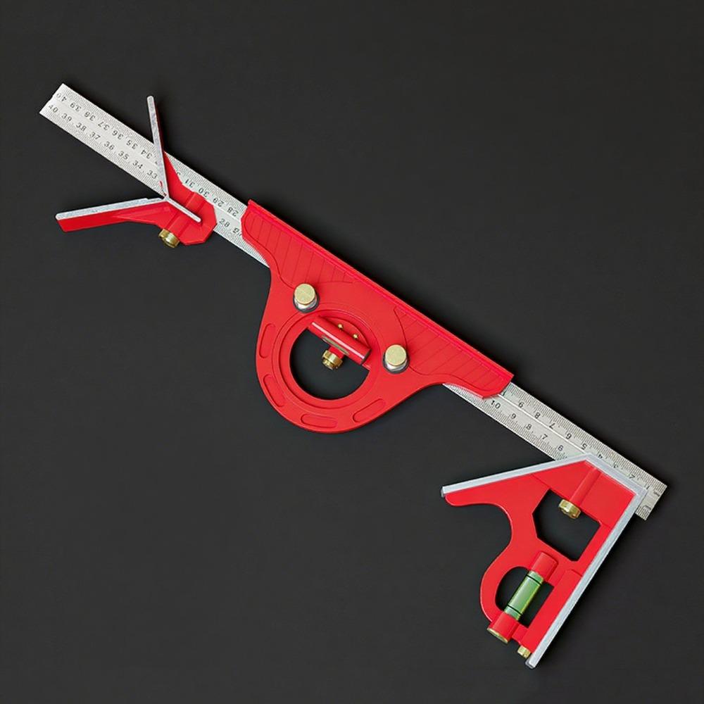 Adjustable Multi Combination Ruler 45° and 90° Angle Angle Protractor Tools Set  Carving