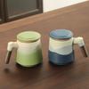 High-Value Ceramic Mug with Tea and Water Separation, Lid, and Filter - Perfect Souvenir or Gift for Annual Meetings