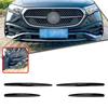 For Mercedes Benz E Class W214 S214 AMG Line 2024-2025 Front Bumper Side Air Vent Fog Light Intake Frame Cover Grille Strip Trim