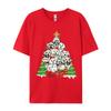 Christmas Pajama Maltese Tree Dog Xmas T Shirts Hip Hop Novelty Cotton Men Top Tshirts England Style