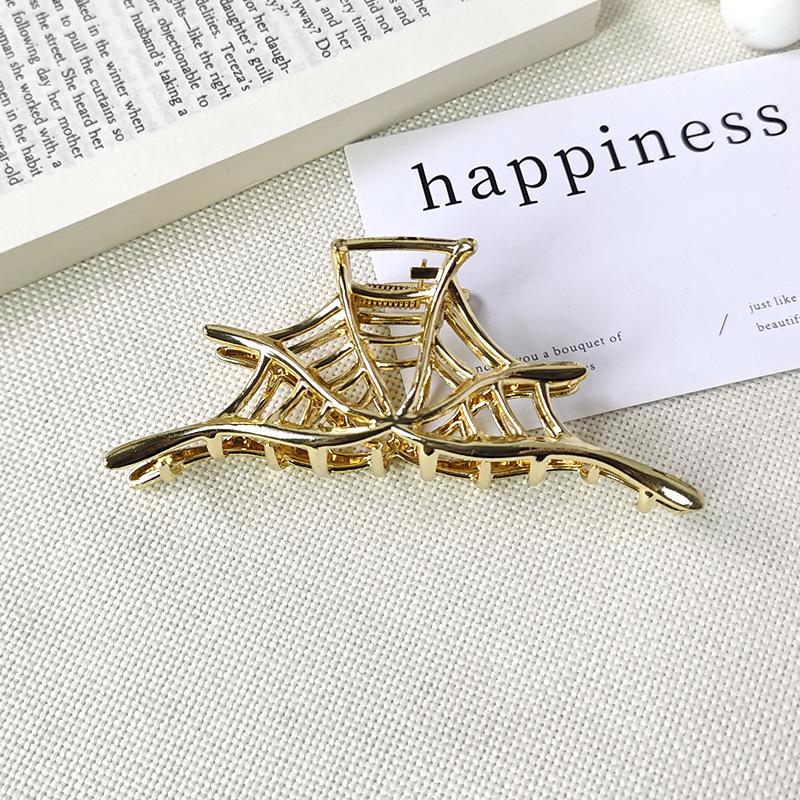 

Tmetal Spiderweb Геометрические Волосы Коготь Краб Заколки Модные Заколки Для Волос Заколки Для Женщин Девочек Корейский Заколка Для Хвостов Аксессуары Для Волос Подарок золотой