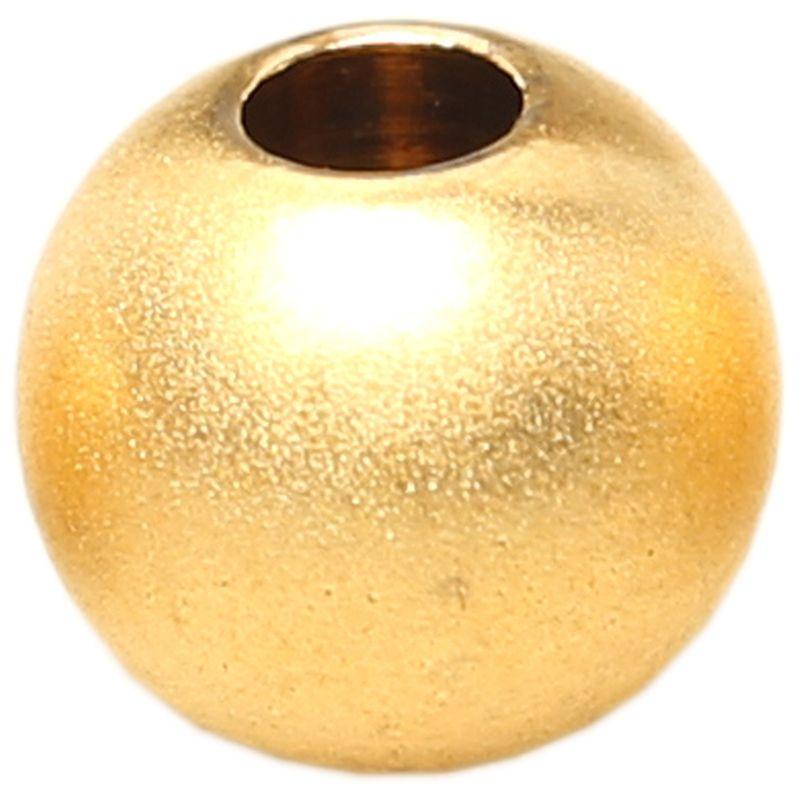 

DIY Frosted Surface Hand Strap Accessories Small Golden Beads Diameter 3mm hole 1.0mm/One