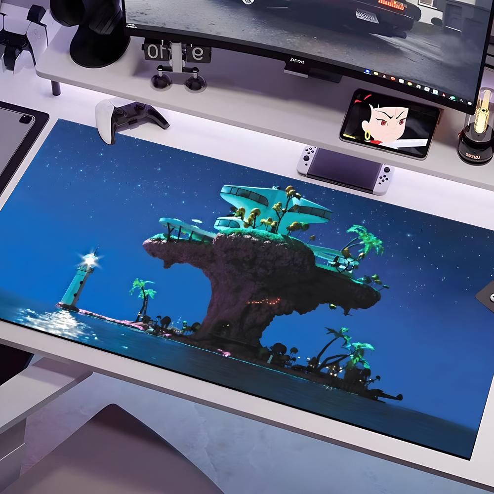 S-Gorillaz-ES Band Mouse Pad Multiple Sizes Large Square Computer Office Game Table Mats Rubber Anti-slip Mousepads